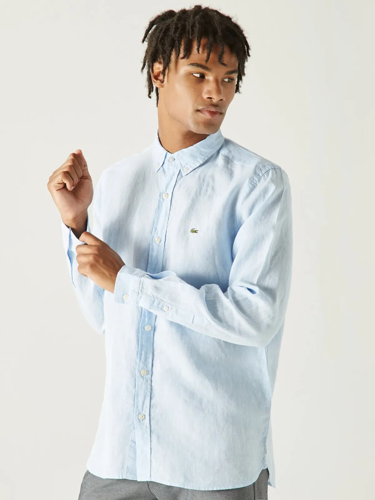 Lacoste Men's Regular Fit Linen Shirt