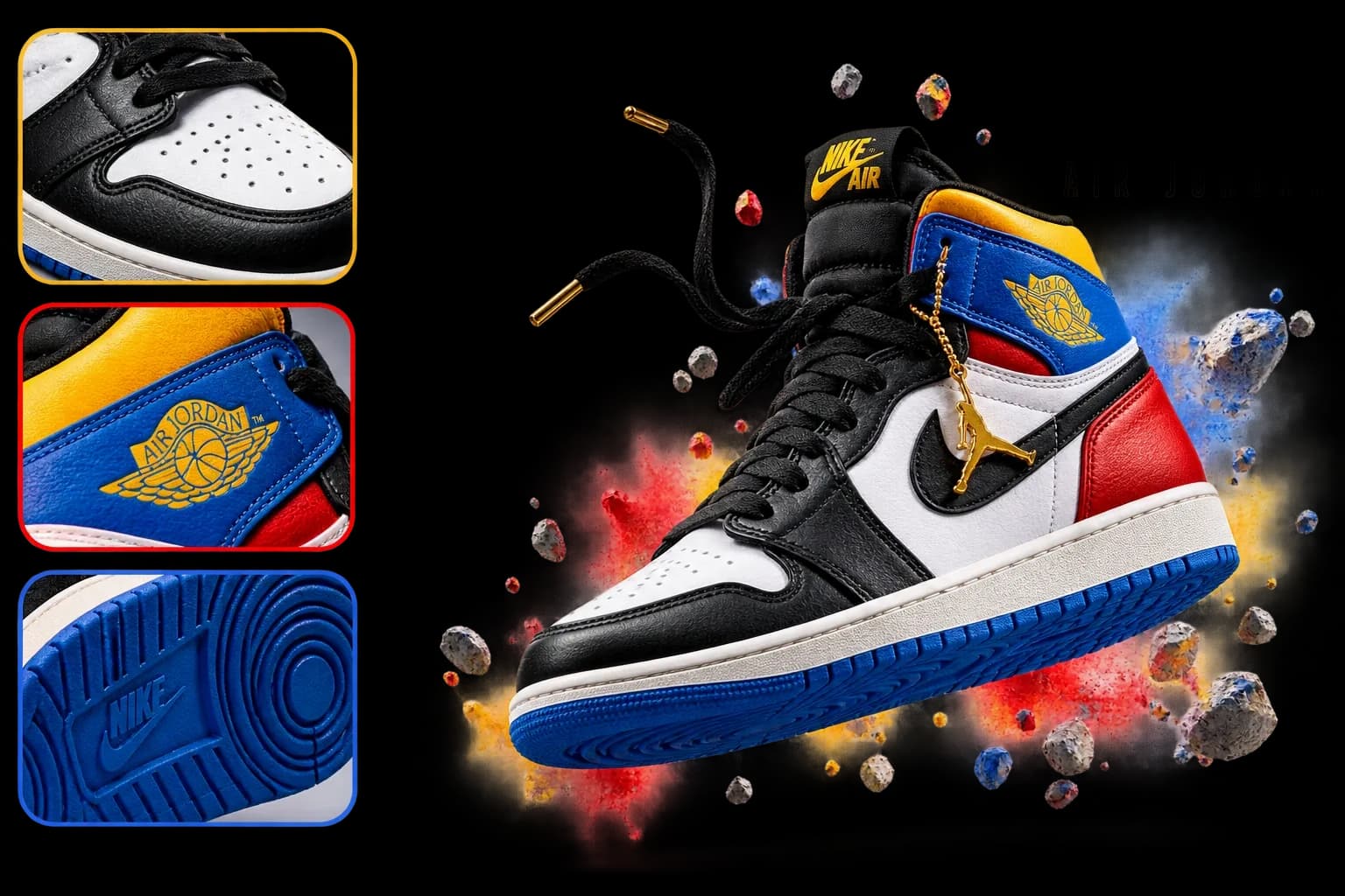 Nike Air Jordan sneaker, side view